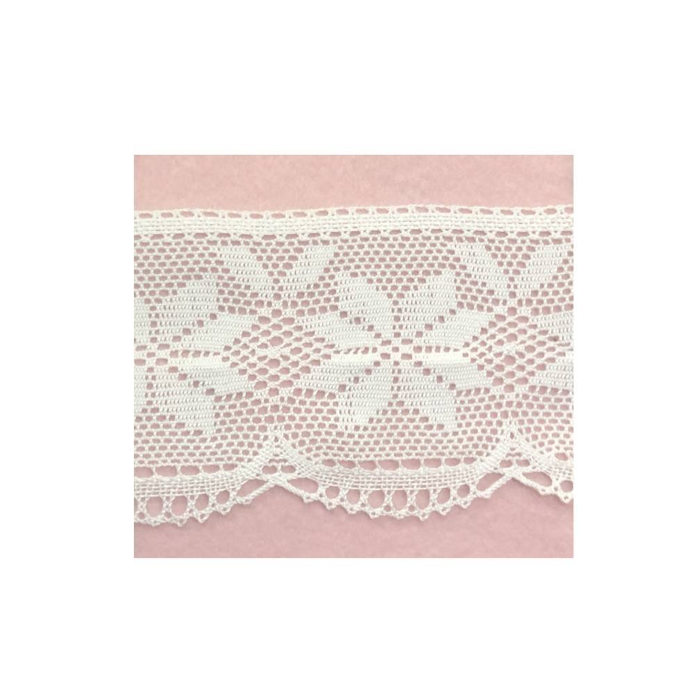 667 bianco Merletto fuselli art.667 - immagine 1