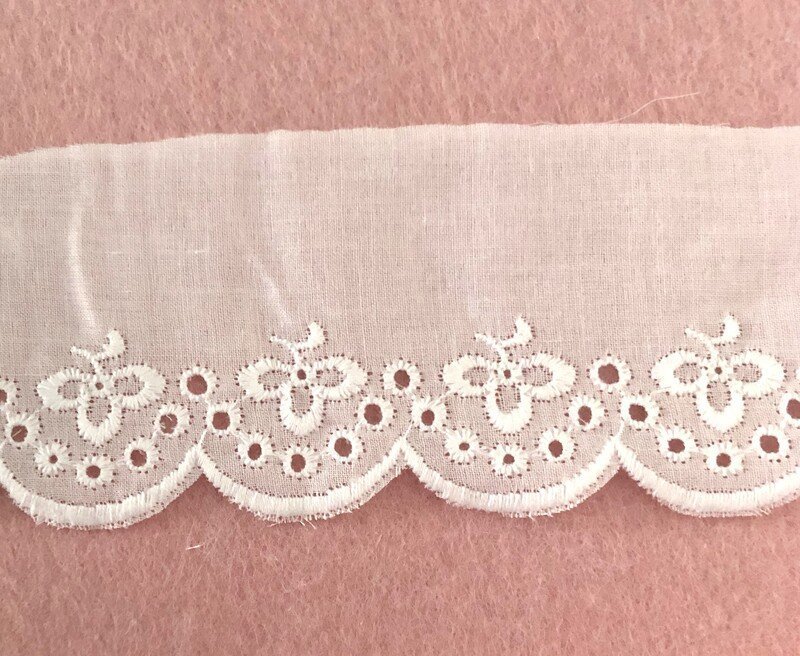 sangallo 1061 Ricamo Sangallo 100% cotone Bianco -art.1061 - immagine 1