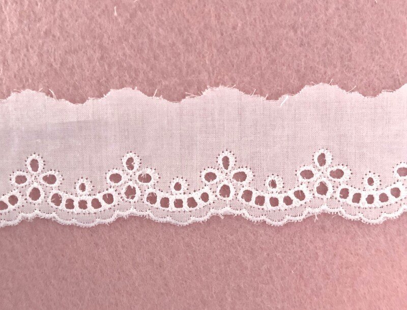 sangallo 1307 Ricamo Sangallo 100% cotone Bianco art.1307 - immagine 1