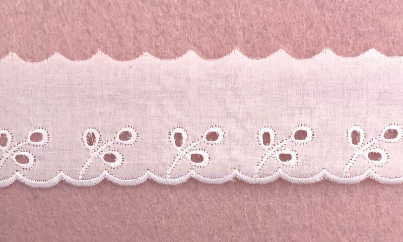 sangallo 20708 Ricamo Sangallo 100% cotone Bianco -art.20708 - immagine 1