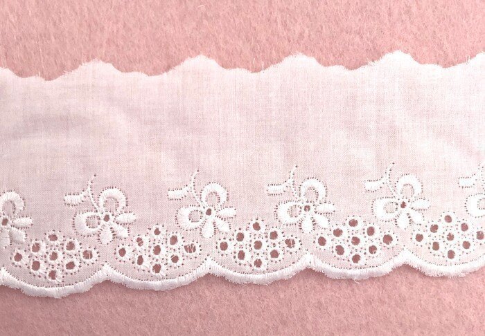 sangallo 20924 Ricamo Sangallo 100% cotone Bianco art.20924 - immagine 1
