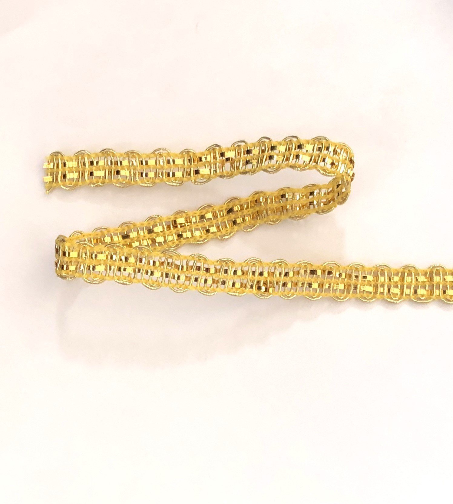 Passamaneria nastro lamé mm 5 lurex oro confezione da 20 metri -Art.1685/1