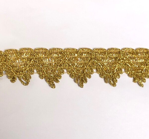 Passamaneria nastro lamé lurex oro mm.35 art.3017