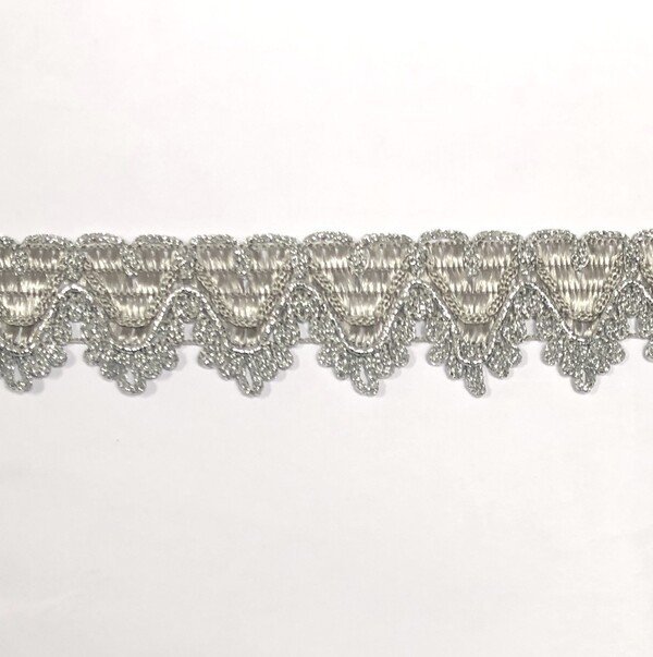 Passamaneria nastro mm 30 lurex argento art.3071