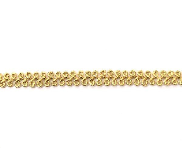 Passamaneria nastro lamé lurex oro mm.8 confezione da 20 metri - Art.3084