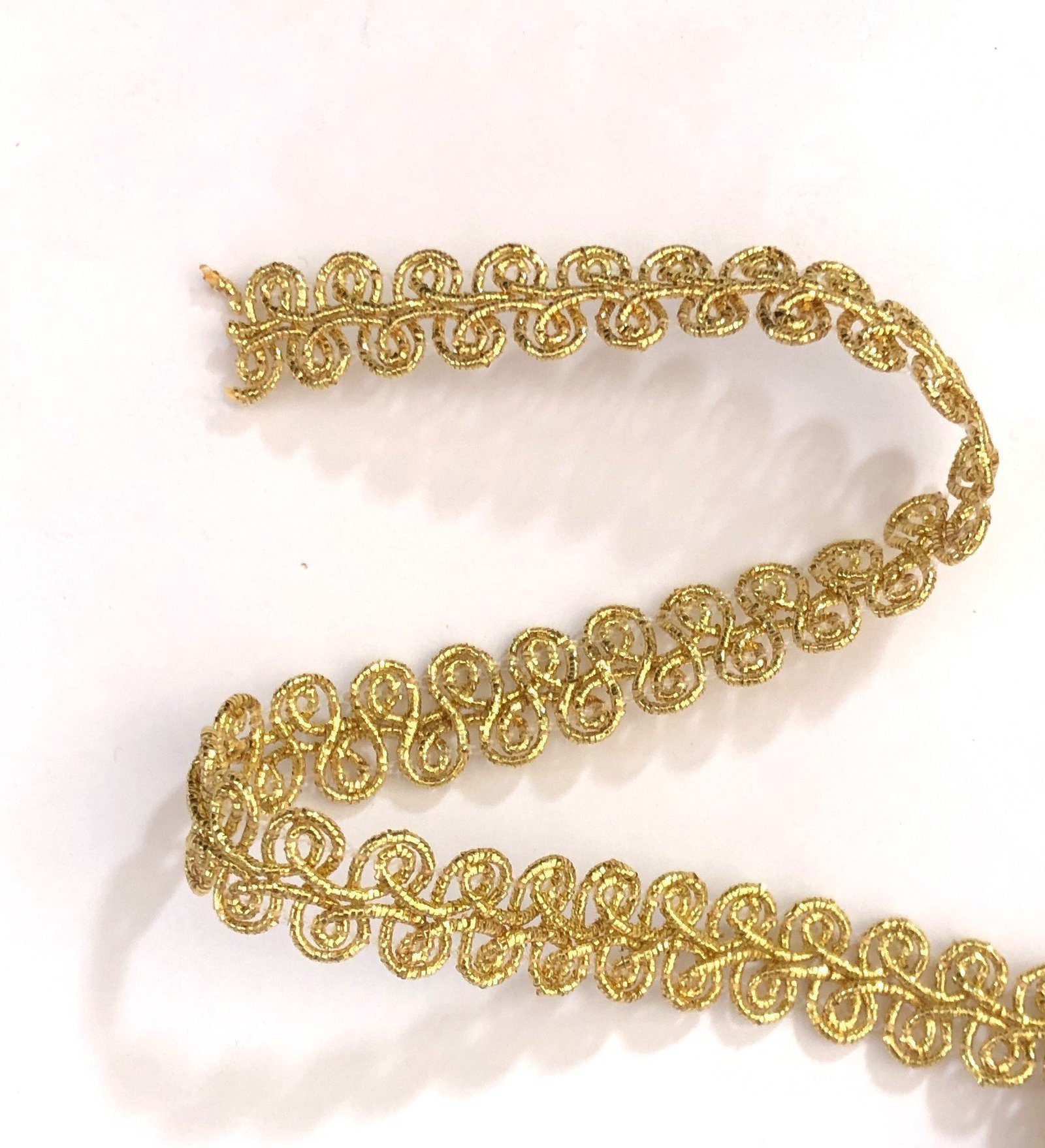 Passamaneria nastro lamé mm 10 lurex oro confezione da 20 metri -Art.3086