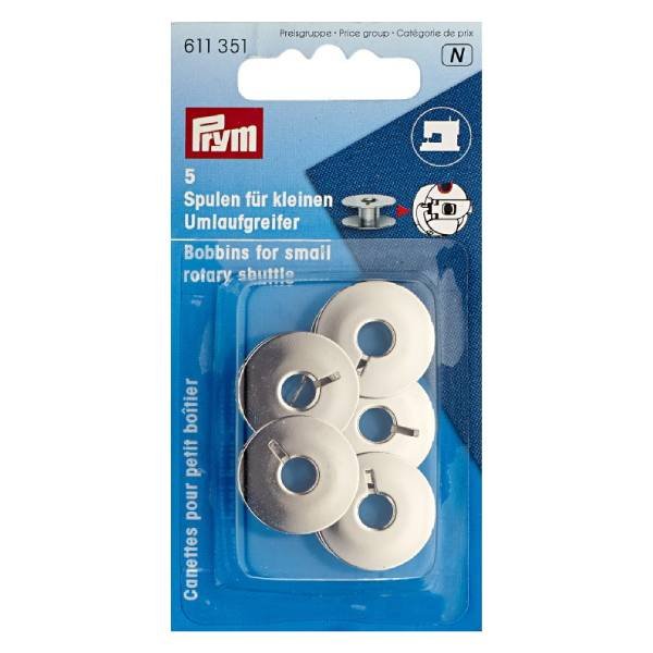 Bobine per navetta rotante piccola metallo 21,2 mm PRYM- 611351
