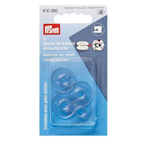 Bobine per navetta rotante piccola plastica 21,2 mm PRYM- 610360