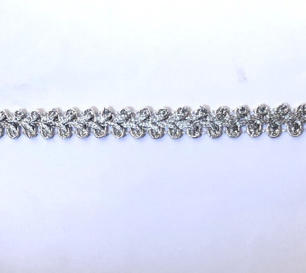 Passamaneria nastro lurex 10 mm. argento -art.4009