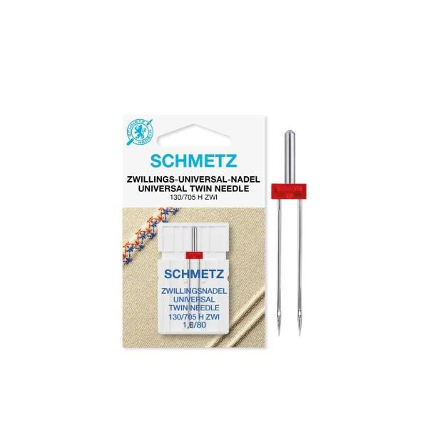 Aghi per macchine da cucire Ago gemello Universal 1,6/80 | 130/705 SCHMETZ