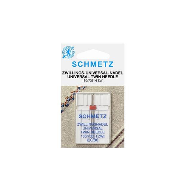 Aghi per macchine da cucire Ago gemello Universal 2,0/80 | 130/705 SCHMETZ