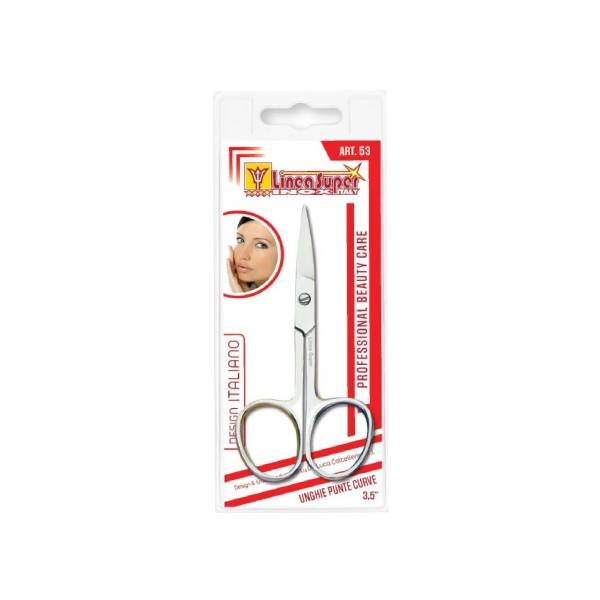 Forbici per unghie punte curve 3,5" DE LUCA linea Super art.53