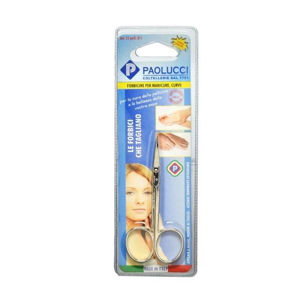 Forbicine per manicure Punta Curva art.15 poll. 3½ acciaio - PAOLUCCI linea Sprint