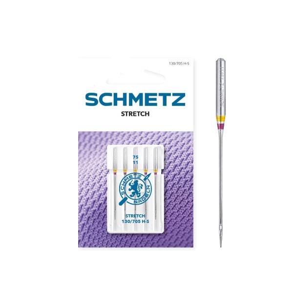 schmetz stretch 75 11 Aghi per macchine da cucire 130/705 per tessuto Stretch 75/11 SCHMETZ - immagine 1