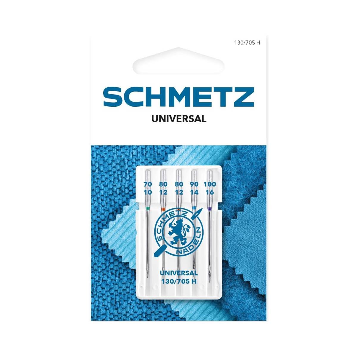 Aghi per macchine da cucire 5 pezzi misti 70-80-90-100 universali 130/705 - SCHMETZ