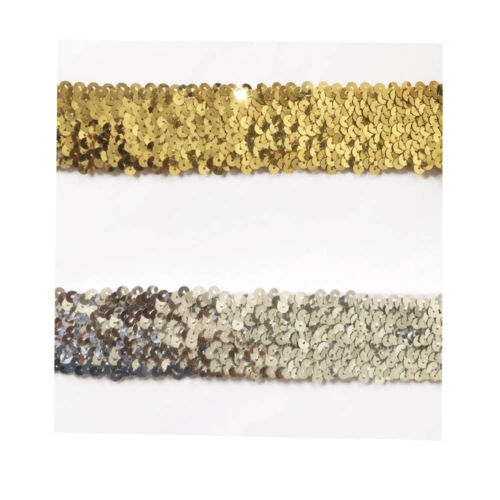 Passamaneria nastro elastico paillettes mm.40 -art.042