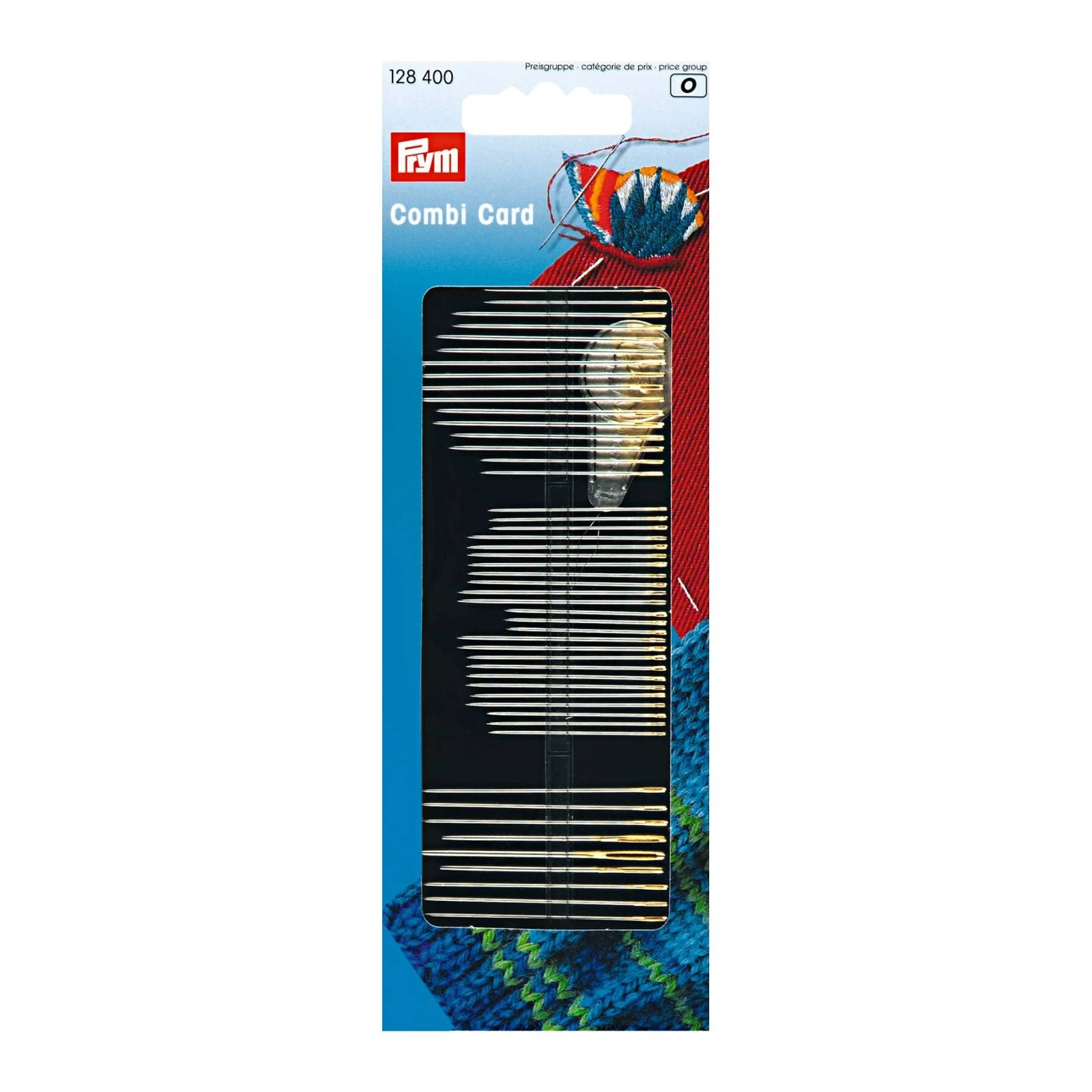 Set Aghi Assortiti Prym Combi Card 50 Aghi Lana Ricamo Rammendo con Infilaaghi -Art.128400